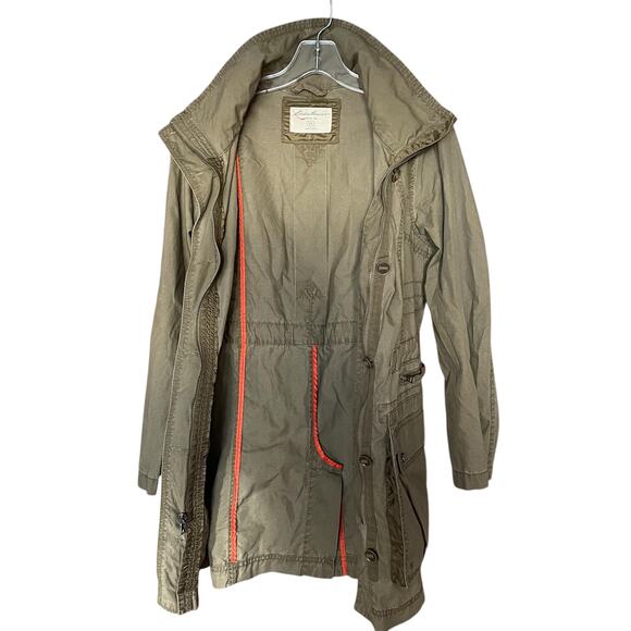 Eddie Bauer Khaki Utility Jacket Sz Petite Small - Picture 3 of 9
